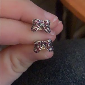 Pandora Minnie Bow earrings